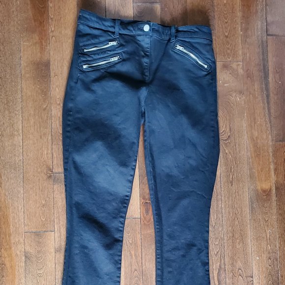 Gap modern stretch skinny black jeans with zippers 29 - Picture 1 of 4